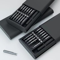 Service OEM – Kit de tournevis magnétique 25-en-1 avec embouts de précision pour réparation de téléphones/ordinateurs, manche en plastique, bricolage