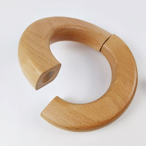 Anneaux en bois de hêtre ronds pour la fabrication de bracelets, décoratifs, à suspendre, pour la dentition des bébés - Product Image 2