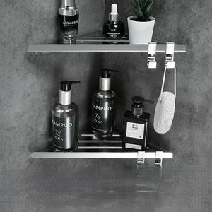 Cesta de ducha esquinera cromada, <span class=keywords><strong>estante</strong></span> esquinero para baño, soporte de jabón esquinero para ducha, <span class=keywords><strong>estante</strong></span> esquinero metálico para ducha - Product Image 2