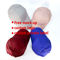 Casquette de golf unisexe Hydro à visière incurvée, 6 panneaux, perforée au laser, imperméable, style snapback, pour fans de clubs de baseball et de golf