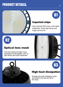 ไฟส่องสูงแบบยูเอฟโอ LED สำหรับใช้ในโรงงาน100W 150W 200W IP65การจัดอันดับสำหรับใช้ในโรงงานอุตสาหกรรมเชิงพาณิชย์ - Product Image 2