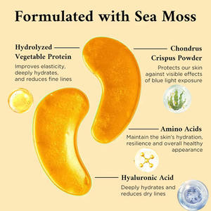 OEMプライベートラベル24Kゴールデンコラーゲンアイケアパッドマスクパッチ、むくみやクマ対策 - Product Image 4