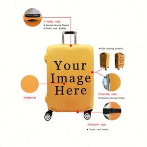 Wholesale Custom Design Durable Travel Luggage Protective Flower Elastic Spandex Cartoons Suitcase <b>Cover</b> - Product Image 2