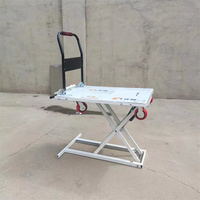 Table élévatrice standard faite sur commande fixe électrique hydraulique portative de bonne qualité de chariot avec le chariot