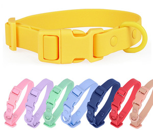 Listo Stock impermeable perro <span class=keywords><strong>Collar</strong></span> silicona mascota <span class=keywords><strong>Collar</strong></span> de alta calidad ajustable perro PVC <span class=keywords><strong>Collar</strong></span> - Product Image 1