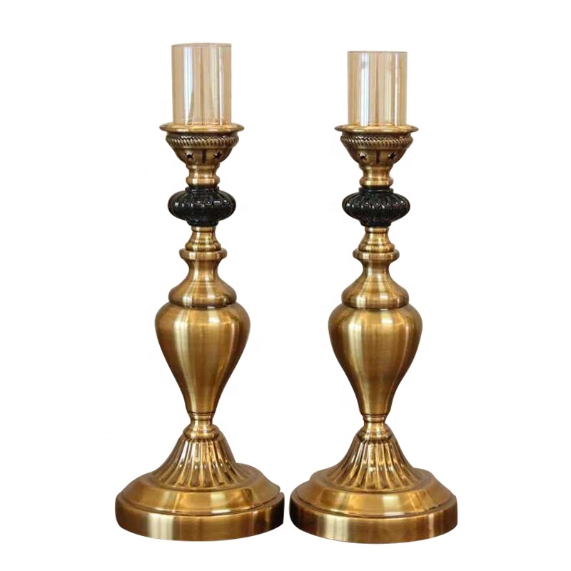 Vintage Style Mental Candle Holder Candelabra
