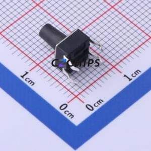 TS-1095PD-A11B2-D2 Tactile Switch Through hole-4P,6x6mm Switch Single Pole Single Throw Round Button 1.8N Through Hole - Product Image 2