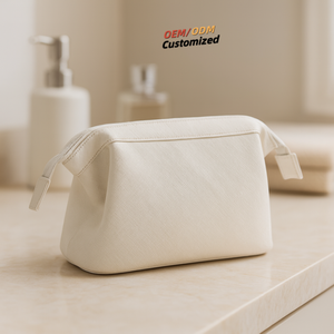 Vente en gros personnalisation grande capacité sacs à cosmétiques de maquillage sac à cosmétiques en cuir organisateur de sac à cosmétiques - Product Image 3