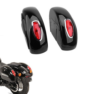 Para Harley Riding Touring Low Rider FXDL 1200 883 accesorios de motocicleta caja trasera lateral herramienta trasera sillín trasero Pannier Case - Product Image 1