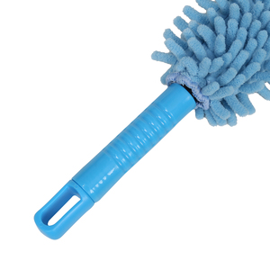 Brosse de nettoyage multifonctionnelle à long manche pour dépoussiérage, plumeau flexible en microfibre chenille avec tête pliable - Product Image 3