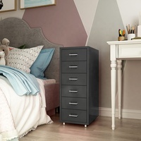 Armoire de salon moderne en métal de haute qualité avec 6 tiroirs, armoire de rangement en acier pour dossiers