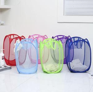 Home cleankeeping pieghevole vestiti sporchi cesti giocattoli per bambini multicolore pieghevole in rete traspirante <span class=keywords><strong>cesto</strong></span> della biancheria borsa - Product Image 5