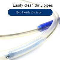 Brosse à fil flexible à usage multiple, brosse de nettoyage pour tuyau de CPAP, brosse pour trou de drainage de réfrigérateur, brosse pour tube en plastique