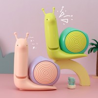 Lampe de bureau moderne et minimaliste en forme d'escargot, pliable, adorable veilleuse, rechargeable par USB, petite lampe de table portable avec lumière blanche chaude
