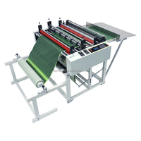 Machine de découpe transversale et de découpe en feuilles pour rouleaux de papier sulfurisé, de papier de cuisson et de papier copie en silicone fin et souple