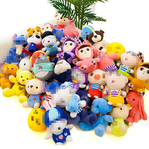 Fabrika Çıkışı Ucuz 17-22cm Pençe Makinesi Peluş Oyuncaklar Vinç Makinesi Otomat Oyuncakları Peluş 7 inç Hayvan Dolması Oyuncak Bebek - Product Image 1