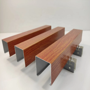 Xây Dựng Vật Liệu Xây Dựng Trần Trang Trí Gỗ Kết Thúc Nhôm Chùm Vách Ngăn Trần Nhôm Vách Ngăn Trần - Product Image 5