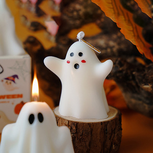 Venta <span class=keywords><strong>al</strong></span> <span class=keywords><strong>por</strong></span> <span class=keywords><strong>mayor</strong></span> de <span class=keywords><strong>velas</strong></span> de exhibición de fantasmas de Halloween, fragancia, regalo de recuerdo, personalización, vela perfumada hecha a mano para fiesta de niños - Product Image 2