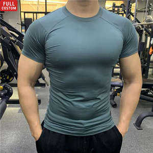 Camiseta Deportiva Personalizada por Sublimación para Hombre, Ajustada, de Secado Rápido, Compresión, para Gimnasio y Fitness - Product Image 1