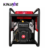Générateur diesel à fréquence variable 8kVA/20-300A, machine de soudage intégrée, démarrage électrique, construction, alimentation de secours d'urgence