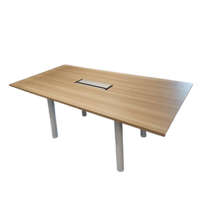 Çalışma alanları ve toplantı odaları için Modern dikdörtgen ahşap dayanıklı konferans masası ofis toplantı masası - Product Image 3