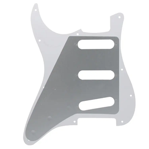 Plaque de protection de <span class=keywords><strong>guitare</strong></span> 4 plis <span class=keywords><strong>blanche</strong></span> nacrée SSS à 11 trous pour accessoires de <span class=keywords><strong>guitare</strong></span> - Product Image 2