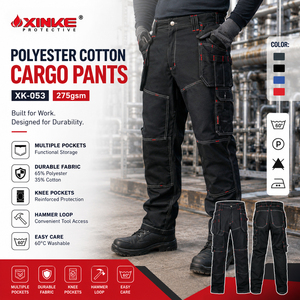 Wholesale Custom <strong>Mens</strong> Multi Pockets Construction Safety Worker Trousers Uniforms <strong>Men</strong> <strong>Work</strong> Cargo <strong>Pants</strong> - Product Image 1