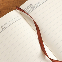 Carnet de notes imprimé personnalisé doublé de bureau d'affaires de haute qualité en cuir PU carnet de notes A4 à couverture rigide personnalisé avec logo