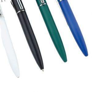High Quality Custom Logo Matte Metal Ballpoint <b>Pens</b> Multi-<b>Colored</b> Ink Factory Direct Wholesales Promotional Office - Product Image 3