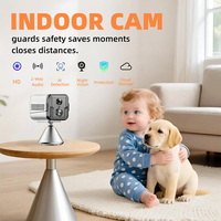 Caméra de sécurité domestique intelligente, caméra intérieure Wifi 4G sans fil, CCTV audio, batterie de 8 heures, stockage sur le cloud, stockage sur carte SD, aimant magnétique, mini caméra