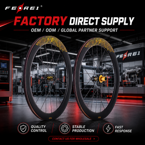 Jeu de roues de route en carbone <span class=keywords><strong>FEREI</strong></span> série 700C, prêtes pour le tubeless, avec moyeux à blocage central et accouplement magnétique - Product Image 6