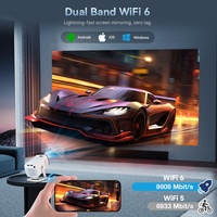 Mini projecteur intelligent LED Android 14, 720P HD, 3D, portable, WiFi, haut-parleur intégré, cadeau pour enfants, ventes chaudes 2026