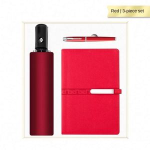 Nouvel ensemble agenda, carnet et journal 2025 économique et pratique avec stylo et parapluie solaire automatique pour cadeaux d'affaires - Product Image 5