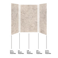 Kit mural de douche moderne Raison SMC 36/60/96 pouces, surface mate imperméable, panneau mural en ardoise Calacatta, épaisseur 5 mm, hôtel, appartement