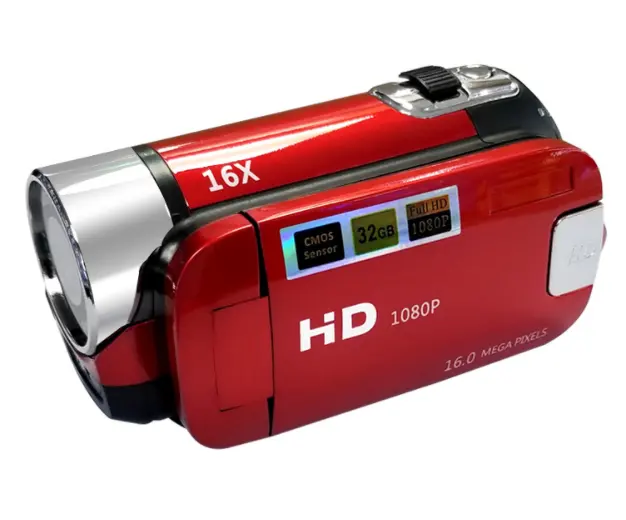 المبيعات الساخنة 1080P HD 16X تقريب رقمي 16.0 MP الرقمية مسجل كاميرا فيديو