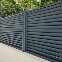 Nouveautés : Panneaux de clôture modernes en alliage d'aluminium, lames horizontales sur mesure, écran d'intimité, écologiques