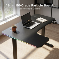 Table élévatrice intelligente AOR en fibre de carbone écologique avec éclairage d'ambiance RGB – Vente en gros usine
