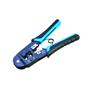 Kit de herramientas para cables de red: crimpadora, cortadora, probador, RJ45, RJ11, USB, acero aleado, mango de goma LE-2810R - Product Image 6