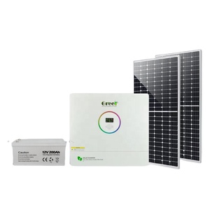 ระบบโซลาร์เซลล์ไฮบริด 5kw 10kw 15kw สำหรับใช้ในบ้าน 220V 50Hz ประสิทธิภาพสูง 615W พร้อมแบตเตอรี่ลิเธียมไอออน ติดตั้งบนหลังคา MPPT PWM - Product Image 3