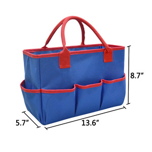 Garden Tool Holder Blue Multi Pocket Portable Storage Bag For Outdoor Tools And Equipment - Product Image 5