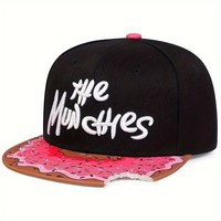 Cayler & Sons Casquette Snapback Réglable Personnalisation d'Usine Étanche pour Plage, Casquette Donut Style Sportif Hip-Hop