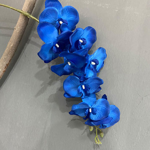 A-805 Arreglo Floral Azul Real para Bodas, Centros de Mesa de Flores de Seda Azul Marino, Hierba Artificial Azul Real - Product Image 3