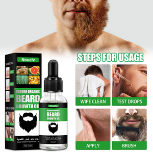 Livraison directe usine OEM/ODM – Liquide de croissance de <span class=keywords><strong>barbe</strong></span> pour hommes 30ml – Favorise la croissance de la <span class=keywords><strong>barbe</strong></span> et des poils du torse – Huile essentielle nourrissante - Product Image 6