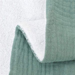 Asciugamano con Cappuccio in Mussola di <span class=keywords><strong>Cotone</strong></span> 100% Biologico, Grazioso Asciugamano da Bagno per Neonati, <span class=keywords><strong>Accappatoio</strong></span> per Bambini - Product Image 3