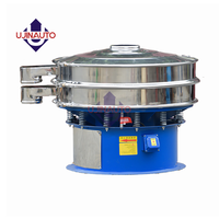 UJINAUTO Elektrisches Rundes Automatisches Ultraschall-Vibrationssieb für Mehl und Algen/Vibrationssiebmaschine mit Trichter und Schneckenförderer