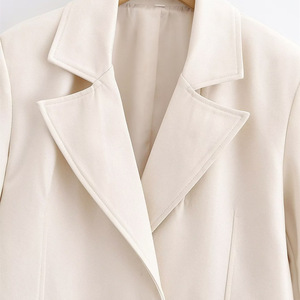 Womens Spring Elegant Double Breasted Blazer Straight Leg Pants <strong>Suit</strong> <strong>Ladies</strong> Office Business Casual Two Piece Set Formal Workwear - Product Image 6