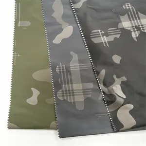 factory price Plain dyed customized sewing free 100%polyester cheap print cloth for puffer padded jackets