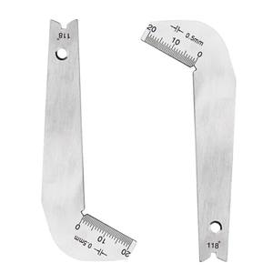 118 डिग्री मोड़ ड्रिल बिट्स कोण गेज ग्राइंडिंग सेंटर गेज शार्टिंग उपकरण स्टेनलेस स्टील कॉर्नर अग्रिम माप उपकरण - Product Image 1