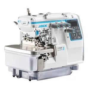 Máquina de Coser <span class=keywords><strong>Overlock</strong></span> Automática Jack, Nuevo Modelo C5, Cuatro <span class=keywords><strong>Hilos</strong></span>, Cinco <span class=keywords><strong>Hilos</strong></span>, Alta Velocidad, Base Plana, para el Hogar - Product Image 1