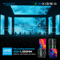 Panel de Pantalla LED para Escenario P3.91 P4.81, 3840Hz, Color Completo, Diseño de Módulo Magnético para Fondo de Escenario, para Conciertos